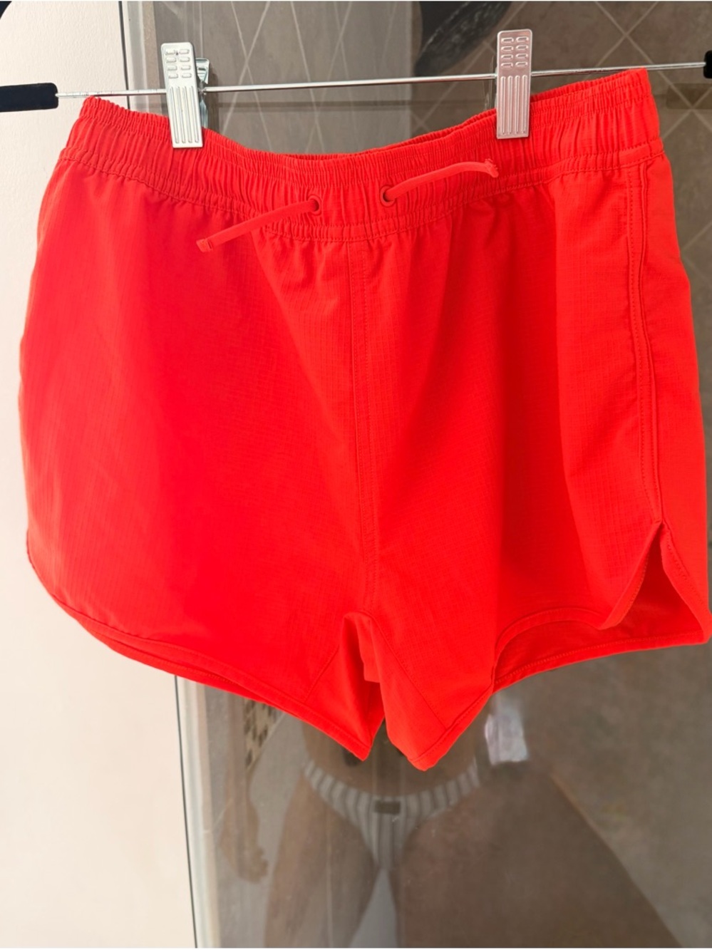 Men's Bright Red Athletic Shorts Charlie by MZ - Picture 3 of 4